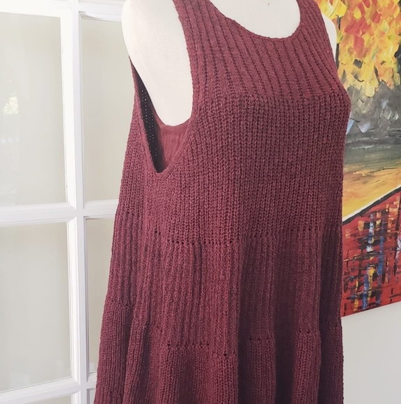 Free People Waterfall Sleeveless Sweater Dress S - Picture 7 of 8